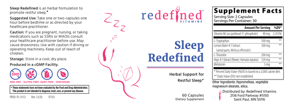 Sleep Redefined – Redefined Vitamins